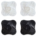 thumbnail image 1 of Paquete de 4 coladores de silicona para fregadero, filtro de pelo de ducha, protector de drenaje, recogedor de pelo con ventosa antiobstrucción para ducha, drenaje, 1 of 5