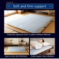 thumbnail image 3 of EMOOR Foldable Hybrid Futon Mattress, High-Resilience Urethane Foam 150N with Washable Padded Cover, Japanese Full (76.8x55.1x2.4in), Tatami Floor Sleeping Mat Pad Topper, Gray, 3 of 12