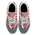 thumbnail image 2 of Rooster American flag US Print Sneakers Lightweight Comfortable Running Shoes for Men Women White Size 8.5, 2 of 7