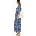 thumbnail image 3 of HAPPY BAY Women's Summer Loungewear Loose Slit Dress Caftan Long Boho Night Shirts 2X-3X Aegean, Floral, 3 of 5