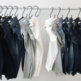 thumbnail image 3 of Paquete de 12 ganchos en S de 6 pulgadas, ganchos en S grandes recubiertos de vinilo con tapones de goma, ganchos en S de acero y metal con revestimiento de caucho negro para colgar jeans, plantas, joyas, ollas, tazas, toallas Sailing Electrónica, 3 of 5