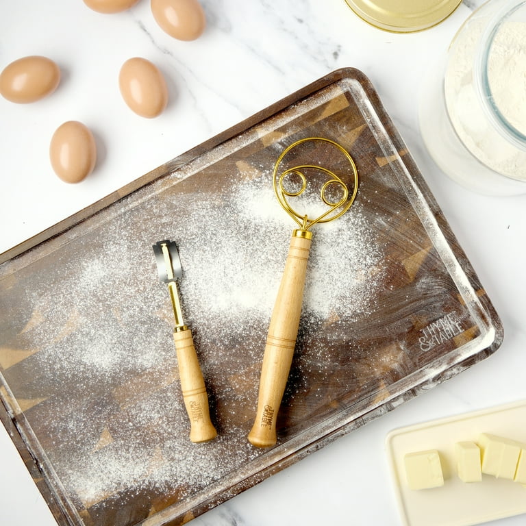 Thyme & Table Bread Kit with Dough Whisk and Bread Lame for