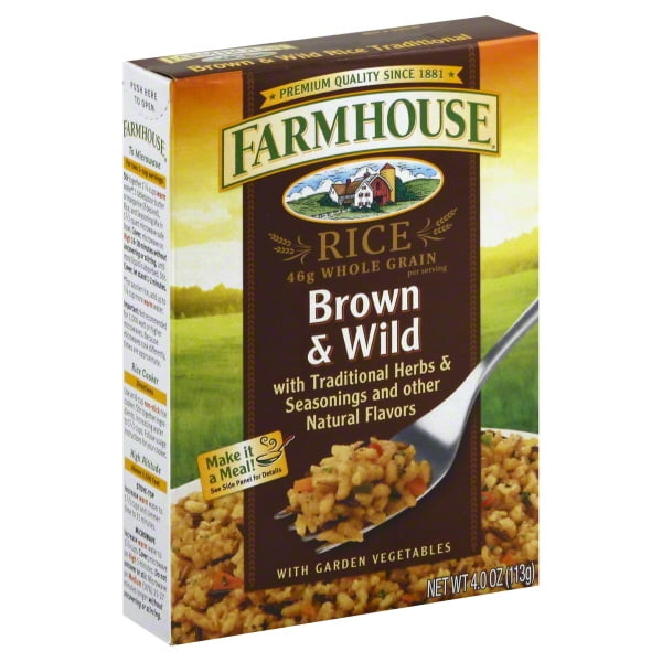 Farmhouse Traditional Brown & Wild Rice with Garden Vegetables, 4.0 oz