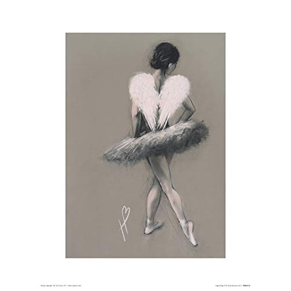 The Art Group Hazel Bowman (Angel Wings III) Art Print, Paper, Multi-Colour, 30 x 40 x 1.3 cm