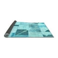 thumbnail image 2 of Ahgly Company Indoor Rectangle Patchwork Light Blue Transitional Area Rugs, 3' x 5', 2 of 4