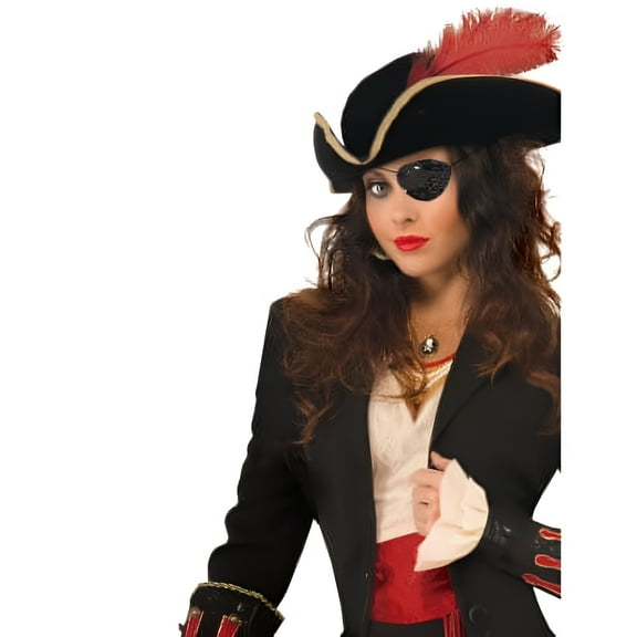 SEQUIN EYE PATCH-BLACK