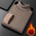 thumbnail image 4 of LOVZFMLL Sweaters for Men, Solid Color Acrylic Turtleneck Ribbed Pullover, Classic Casual Layering Shirt, Warm Winter Tops Slim, Fall Clothes, 4 of 4