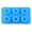 Blue, variant on Silicone Donut Mold Donut Mould Pan Baking Tray Bagels Cake Biscuit Muffins