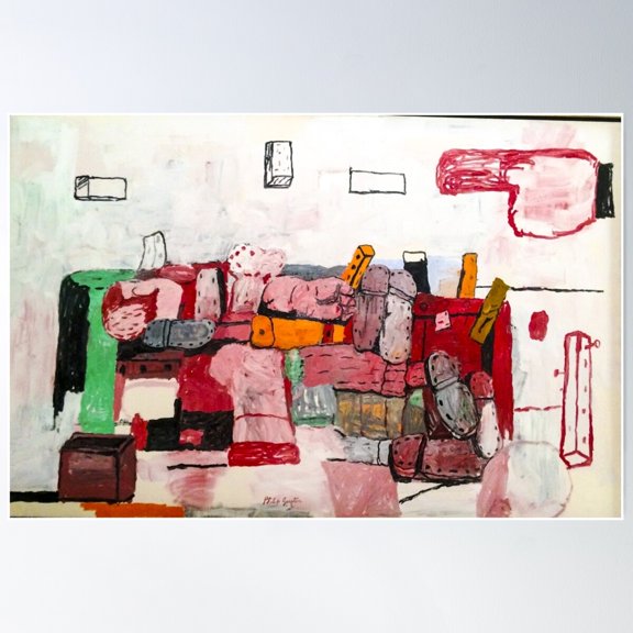Philip Guston'S Artwork Poster Wall Art, Modern Wall Decor For Living Room Bedroom, 12x18 UNFRAMED