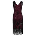 thumbnail image 2 of PrettyGuide Women 1920s Gatsby Cocktail Sequin Art Deco Flapper Dress, 2 of 6
