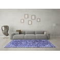 thumbnail image 3 of Ahgly Company Machine Washable Indoor Rectangle Persian Blue Traditional Area Rugs, 8' x 12', 3 of 4