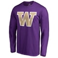 thumbnail image 2 of Men's Purple Washington Huskies Primary Team Logo Long Sleeve T-Shirt, 2 of 3
