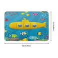 thumbnail image 3 of Yellow Submarine Washable Cover Floor Rug Carpets Floor Mat Bathroom Decorations 16x24 Inches, 3 of 8