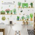 thumbnail image 3 of Pegatinas decorativas TUNC Conjunto de plantas en maceta y mariposa Sencillez, 3 of 5