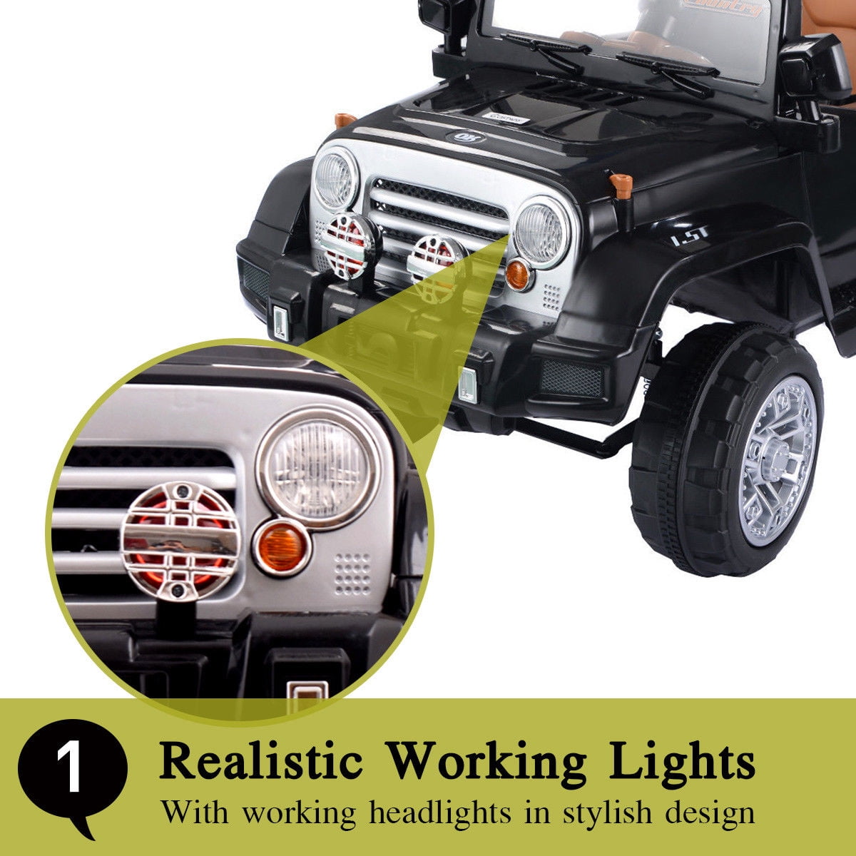 Kepooman Kids Ride on Truck, Electric Cars Toy for Kids, Kids Electric Ride On Car with MP3 LED Light, Birthday Gift for Kids Kepooman Kids Ride on Truck, Electric Cars Toy for Kids, Kids Electric Ride On Car with MP3 LED Light, Birthday Gift for Kids