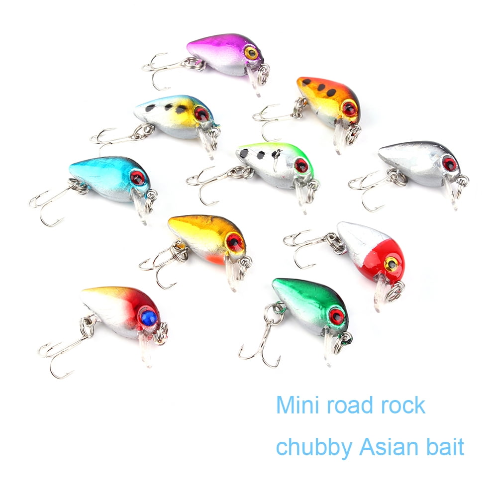 Fishing Lure Bass,10pcs Lot Life like Artificial Casting Lures Fish Lure Reliable and Durable