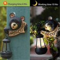 thumbnail image 3 of Realistic Bear Design Solar Garden Statue Light - Ideal Outdoor Accent for Yard & Landscape Decor, 3 of 5