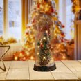 thumbnail image 1 of Mini Árbol de Navidad Xihbxyly con Cubierta de Vidrio y Luces Led Adornos Decorativos Iluminados, 1 of 6