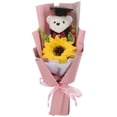 thumbnail image 1 of KAKOWELY Ramo de oso de flores de graduación Ramo de girasoles Decoración de flores de graduación, 1 of 5