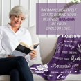 thumbnail image 6 of Grandma Gifts Blanket, Gifts for Grandma, Great Grandma Birthday Gifts - Unique Grandma Gifts to My Dear Grandma for Birthday, Christmas, Mothers Day - Grandma Throw Blanket Present Purple, 6 of 7