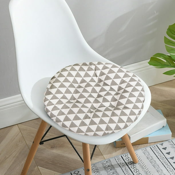 Cojín redondo para silla - Cojín de asiento de 18 pulgadas de diámetro para oficina y hogar, tela suave, multicolor, 45x45x6 cm