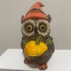 thumbnail image 4 of Estatua de búho de cono de pino con sombrero, escultura creativa de búhos, Mini para decoración del jardín del hogar JShteea El nuevo, 4 of 7