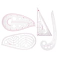 thumbnail image 1 of Regla de costura 4 piezas Regla de acolchado transparente flexible de alta precisión para pintura de diseño de ropa, 1 of 8