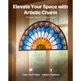 thumbnail image 2 of VEVOR Stained Glass Tiffany Style Hanging Window Panel with Chain 36 x 18 Inches, 2 of 9