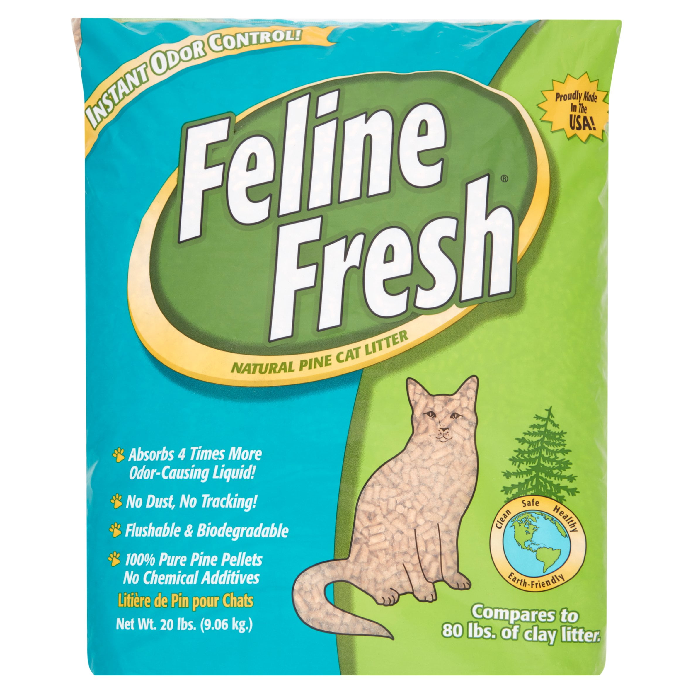 Feline Fresh Natural Pine Cat Litter, 20lb