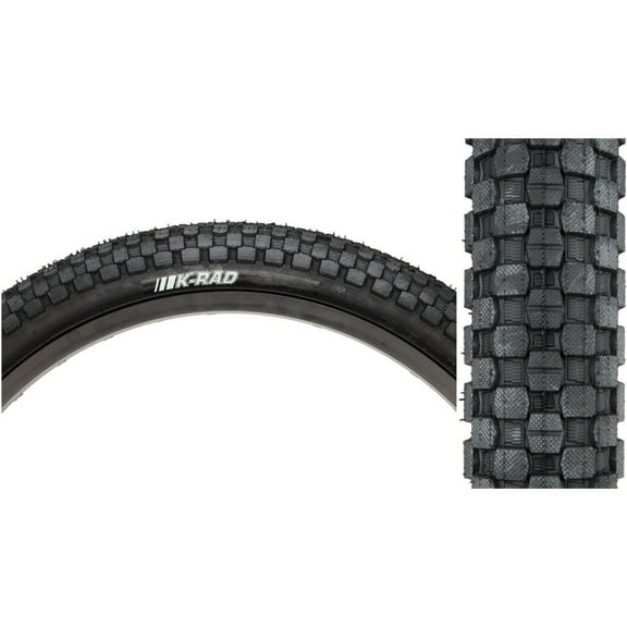 Kenda K905 K-Rad Tire 20x1.95 Black Steel Bead BMX Street Park 20"