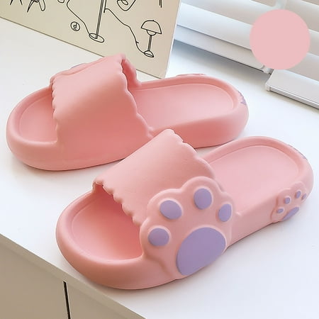 

dianhelloya Slippers For Women 1 Pair Couple Slippers Animal Foot Super Soft Men Women Non-slip Breathable Slides Indoor Shoes