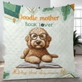 thumbnail image 4 of Goldendoodle Mother Book Lover Living That Dog Mom Life Happy Mother's Day Quilt Blanket Doodle Dog Lover Gifts Idea Cozy Comforter Throw Blanket - 03004, 4 of 5