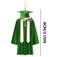 thumbnail image 2 of Gmogad 2025 Graduation Gown Ornament - Keepsake Decor for High School & College Grads - Wood/Acrylic Hanging Pendant - Christmas Tree or Party Decoration - Gift Idea, 2 of 4