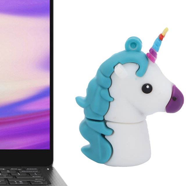 Unidad USB 20 Flash Drive Azul Animal Apariencia Herramienta de Almacenamiento de Datos Regalo Creativo para Amigos de la Familia