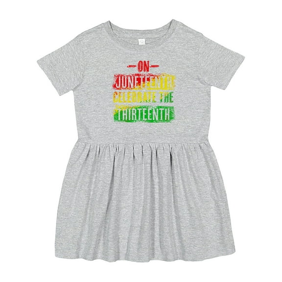 Inktastic On Juneteenth Celebrate the Thirteenth Girls Toddler Dress