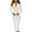 White, variant on Women's Blazer Dress with Single Breasted Long Sleeve Suit Button Down Collar Office Slim Fit Midi Jacket Dress