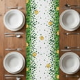 thumbnail image 6 of St. Patrick's Day Table Runner - 108 Inch Long, Kitchen Dining Table Runner Dresser Scarves, Lucky Shamrocks Harp Beer Spring Plants Farmhouse Decor for Coffee Tables Wedding Party Banquet, 6 of 8