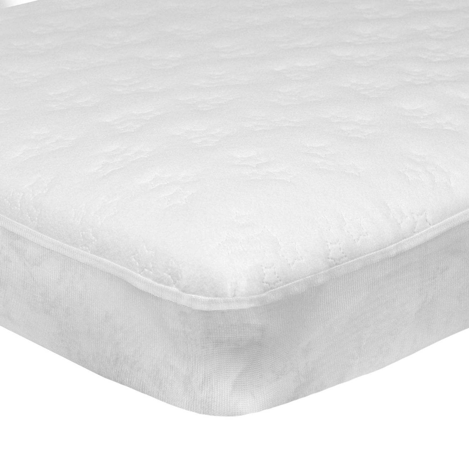 Couvre-matelas de couchette ajusté George Baby avec dessus en molleton 28 x 52 po