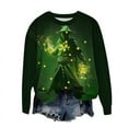 thumbnail image 5 of Unisex St. Patrick's Day Elderly Print Casual Long Sleeve T-Shirt, 5 of 5