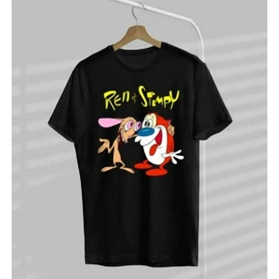 VINTAGE New Ren and Stimpy Men Women Unisex T-shirt Gift for Fans
