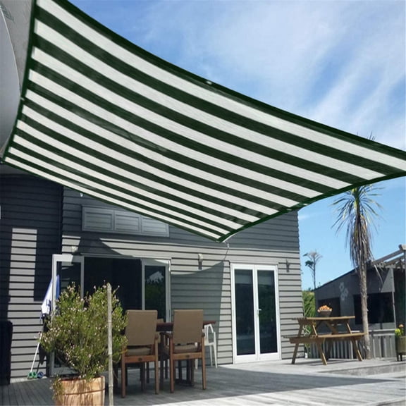 Meitianfacai Green Rectangular Shade Sail, Permeable