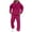 Hot Pink Men Sweatsuits Sets, variant on Men's Tracksuit 2 Piece Long Sleeve Pullover Hoodies and Cargo Pants Sweat Suits Jogging Sweatshirts Athletic Sweatsuits Sets - Black-03,S