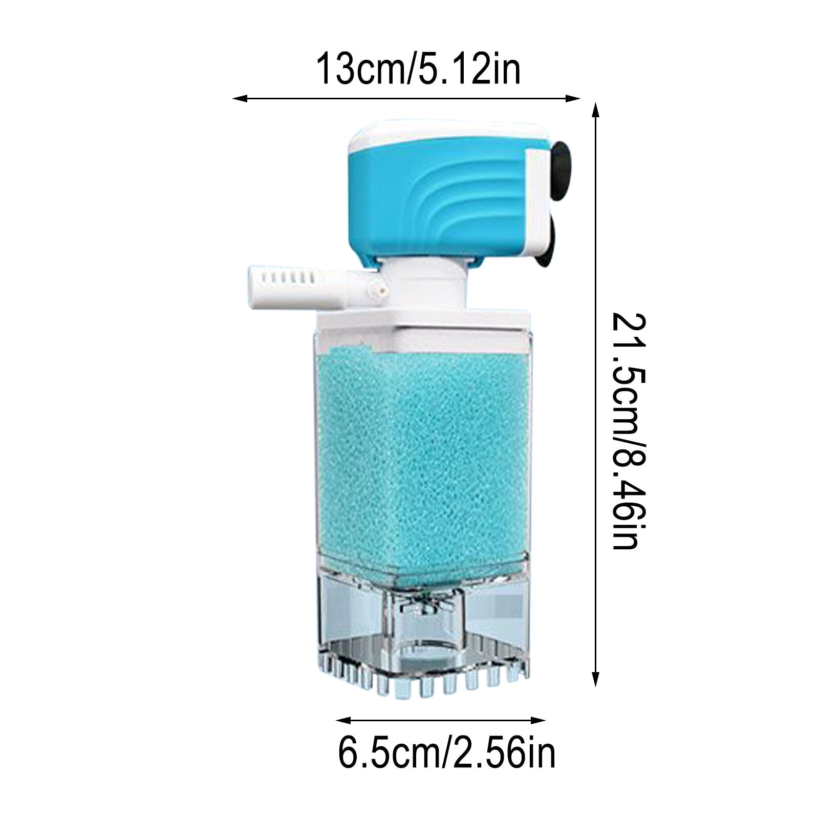 RuiJiao Automatic Submersible Aquarium Filter Pump with Multi-Layer Filtration, Adjustable Oxygenation and Anti-Backflow (1700L/H 25W),Silent Energy-Efficient Fish Tank Filter System for Aquariums