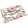 thumbnail image 3 of Alfombrilla de baño Alfombra de baño floral 3D, resistente a los niños Blossom Cute 3D Visual Anti Slip Absorbente Mat, Super Absorbent Bath Mat, para Estilo A SOLEDAD Alfombra de baño, 3 of 9