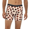 thumbnail image 2 of Men'S Boxer Briefs, Chocolate Print No.J94 Soft And Breathable Mens Underwear Boxer Briefs With Widen Waist, 2 of 2