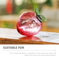 thumbnail image 6 of 2pcs Peach Decor Fake Peach Collectible Crystal Fruit Statue Holiday Decoration for Home, 6 of 6