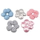 thumbnail image 2 of 5 piezas Femeninas Scrunchies de cabello bandas elásticas de la de flores ligeras cuerdas para favores de fiesta de cumpleaños ducha, 2 of 8