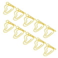thumbnail image 1 of Paper Clip Set, Multipurpose Electroplating Portable Foot Shape Paperclips  for School for Document File Red,Yellow,Pink, 1 of 7