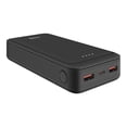 thumbnail image 1 of STEREN Power Bank de 20,000 mAh PD 20 W / QC 18 W con 1 salida USB C y 2 salidas USB, negra, 1 of 2