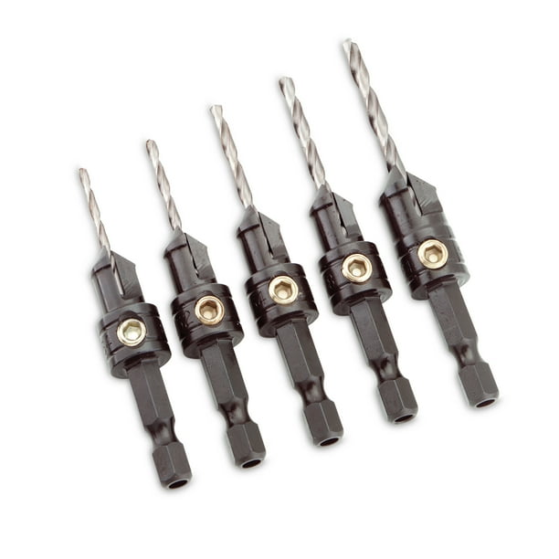 Snappy QuickChange 5Pc. Countersink Drill Bit Set